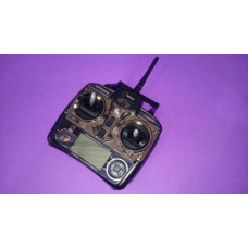 Controle Remoto Original Helicóptero WLtoys V912 2,4Ghz 4 Canais Preto Dourado