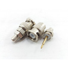 Conector BNC Rosqueável Borne Macho - Camera CFTV Coaxial