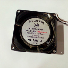 Cooler Ventoinha Alumínio Original Nework RT-080 Bivolt Rolamento 80x80x25