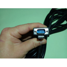 Cabo Chaveador KVM VGA/USB Tipo A e Tipo B - 3 Metros - Alta Qualidade