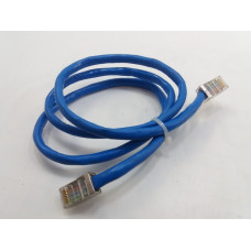 Cabo Rede RJ45 84cm Blindado 24AWG 4P 5E Azul 